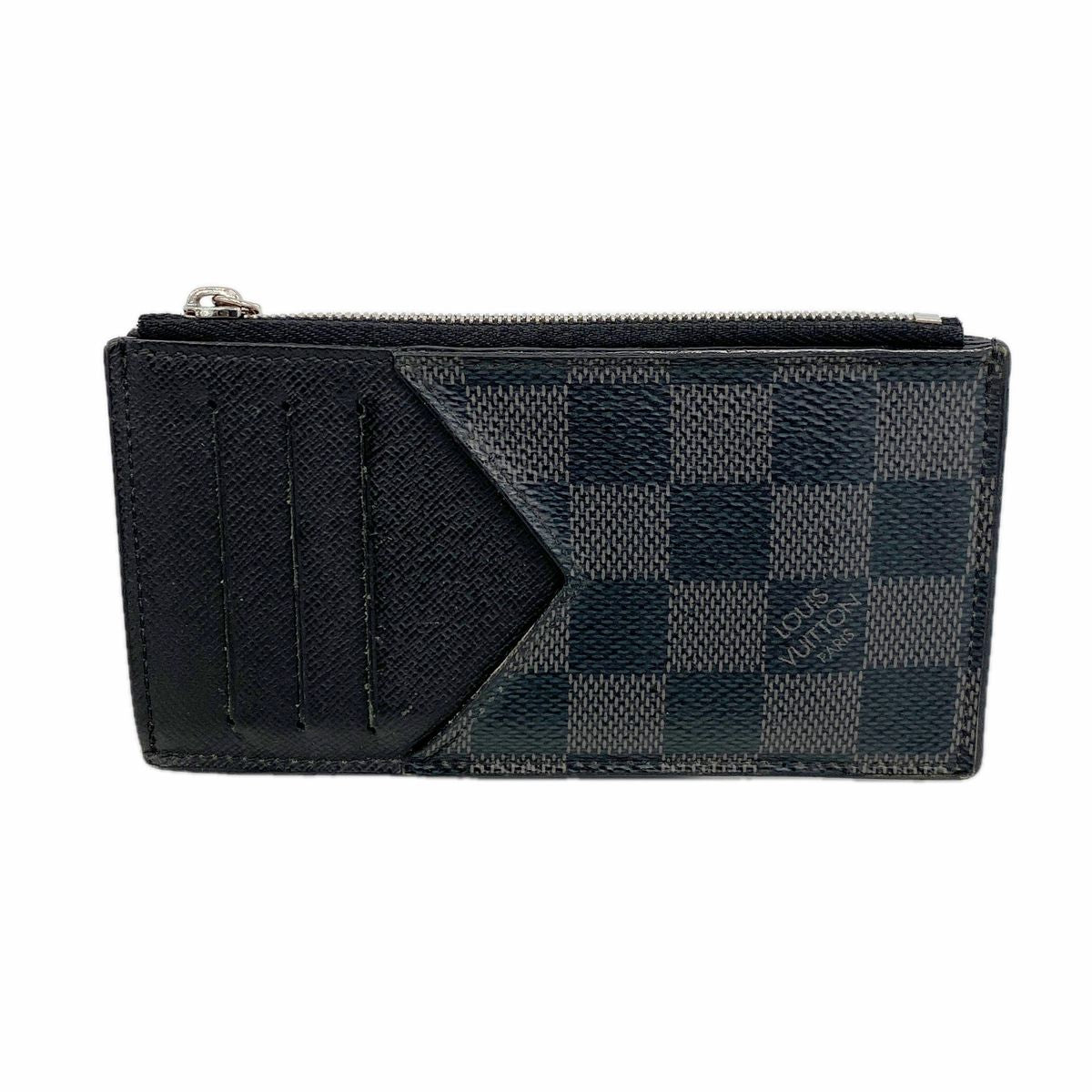 Louis Vuitton Damier Graphite Coin Card Holder Black Gray