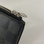 Louis Vuitton Damier Graphite Coin Card Holder Black Gray — view 7