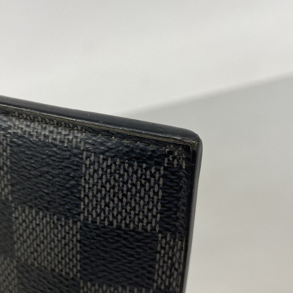 Louis Vuitton Damier Graphite Coin Card Holder Black Gray — view 5