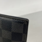 Louis Vuitton Damier Graphite Coin Card Holder Black Gray — view 5