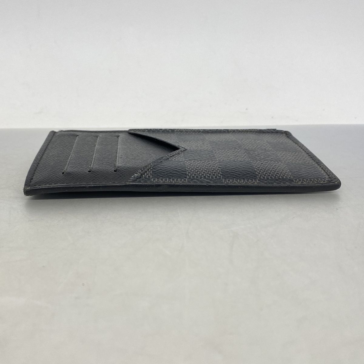 Louis Vuitton Damier Graphite Coin Card Holder Black Gray — view 2