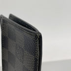 Louis Vuitton Damier Graphite Coin Card Holder Black Gray — view 8