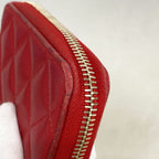 Chanel Coin Purse Quilted Lambskin Pink Gold Silver — view 6