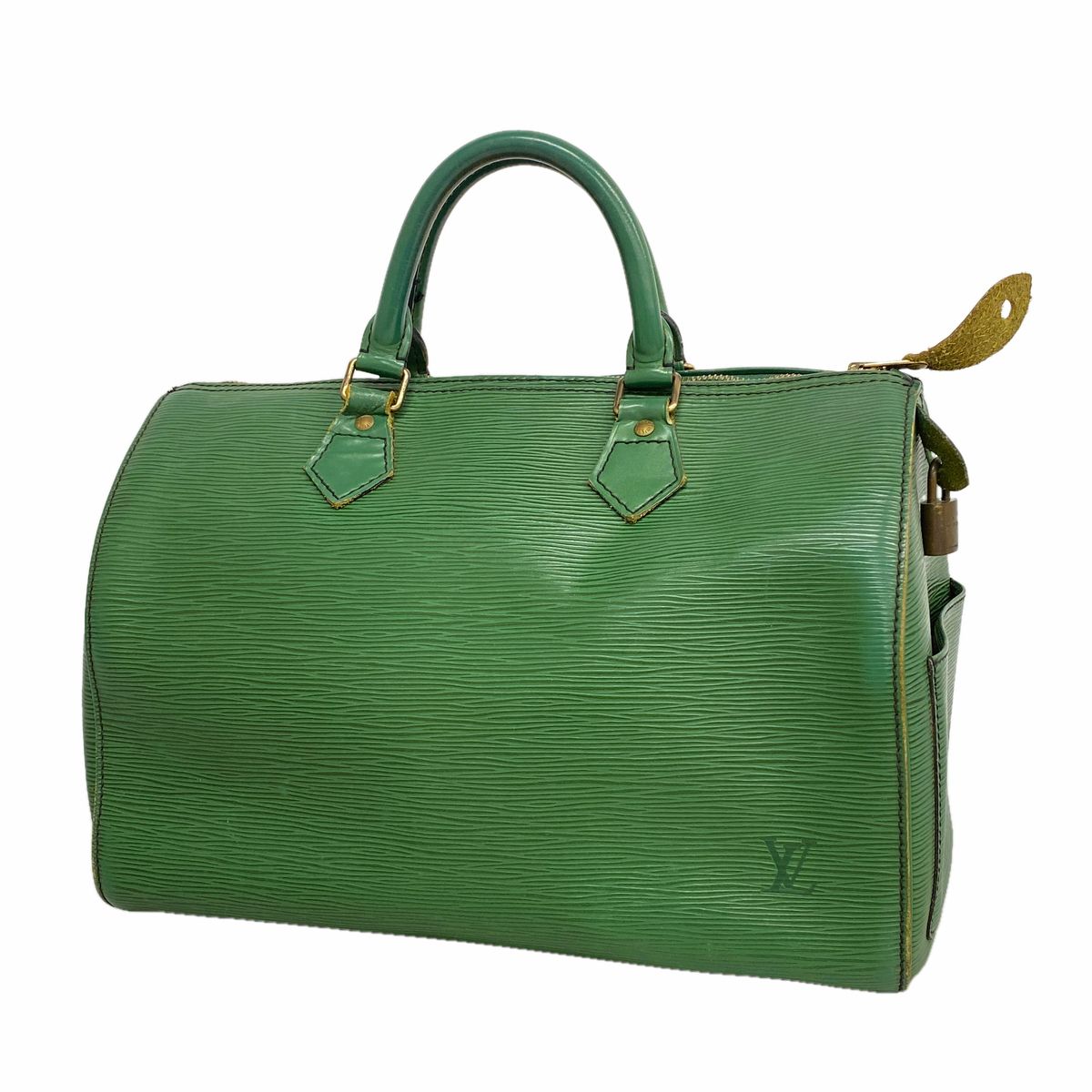 Louis Vuitton Handbag Epi Speedy 30 Borneo Green