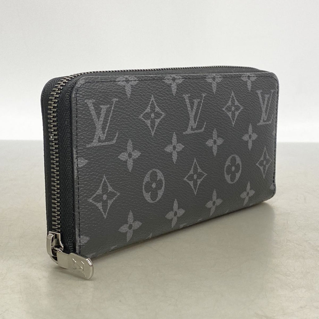 Louis Vuitton Wallet Monogram Eclipse Zippy Horizontal Black — view 2