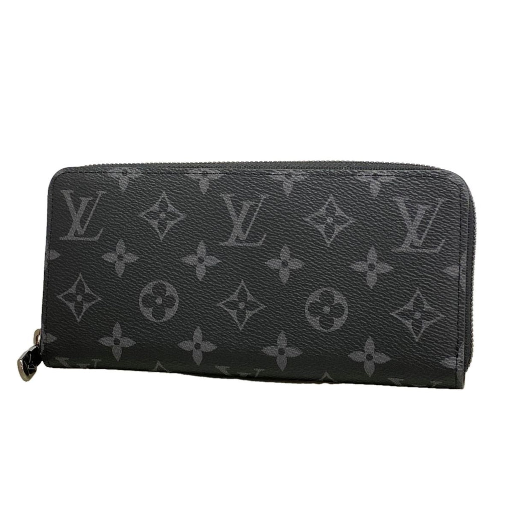 Louis Vuitton Wallet Monogram Eclipse Zippy Horizontal Black