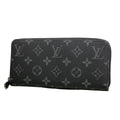 Louis Vuitton Wallet Monogram Eclipse Zippy Horizontal Black