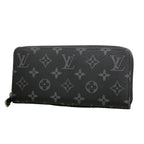 Louis Vuitton Wallet Monogram Eclipse Zippy Horizontal Black