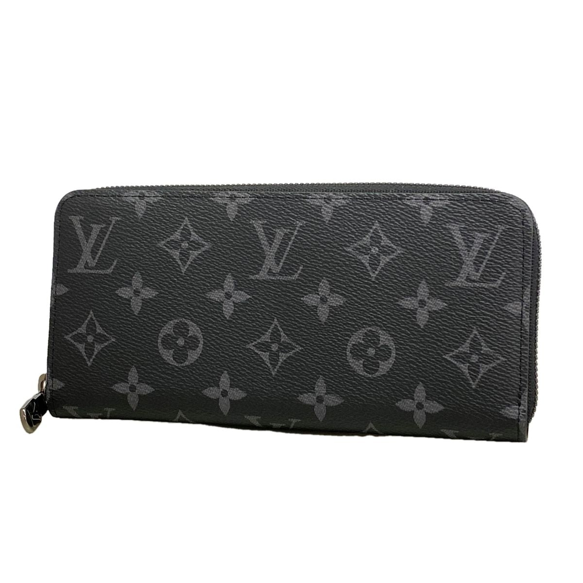 Louis Vuitton Wallet Monogram Eclipse Zippy Horizontal Black