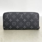 Louis Vuitton Wallet Monogram Eclipse Zippy Horizontal Black — view 6