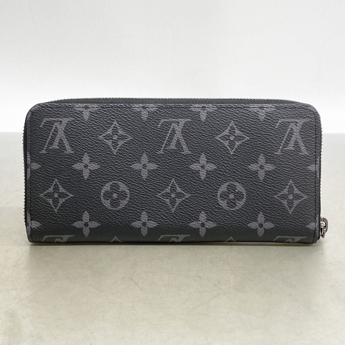 Louis Vuitton Wallet Monogram Eclipse Zippy Horizontal Black — view 6