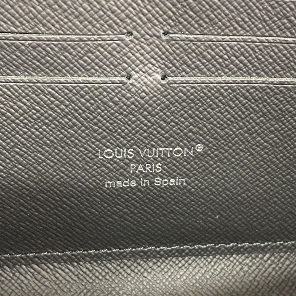 Louis Vuitton Wallet Monogram Eclipse Zippy Horizontal Black — view 4