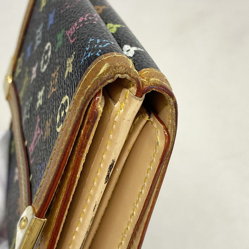 Louis Vuitton Trifold Wallet Monogram Multicolor Porte Monnaie Billets Cartes — view 6