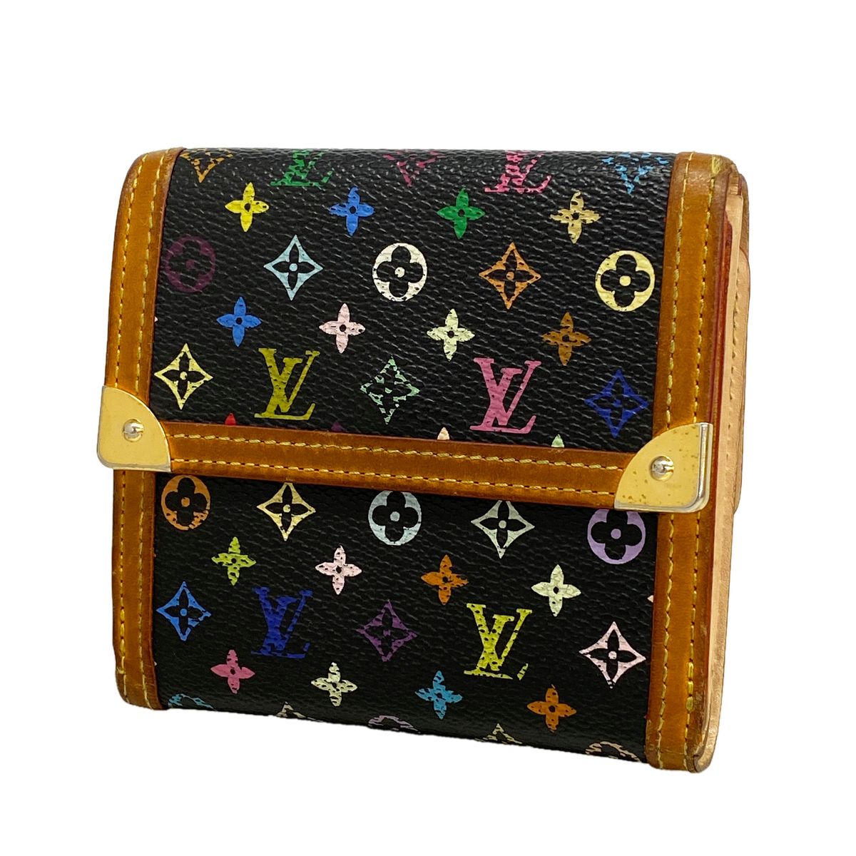 Louis Vuitton Trifold Wallet Monogram Multicolor Porte Monnaie Billets Cartes