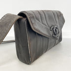 Chanel Shoulder Bag Lambskin Black Gold — view 2