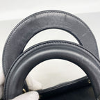 Dior Handbag Cannage Lady Leather Black Gold 2-Way Bag — view 8