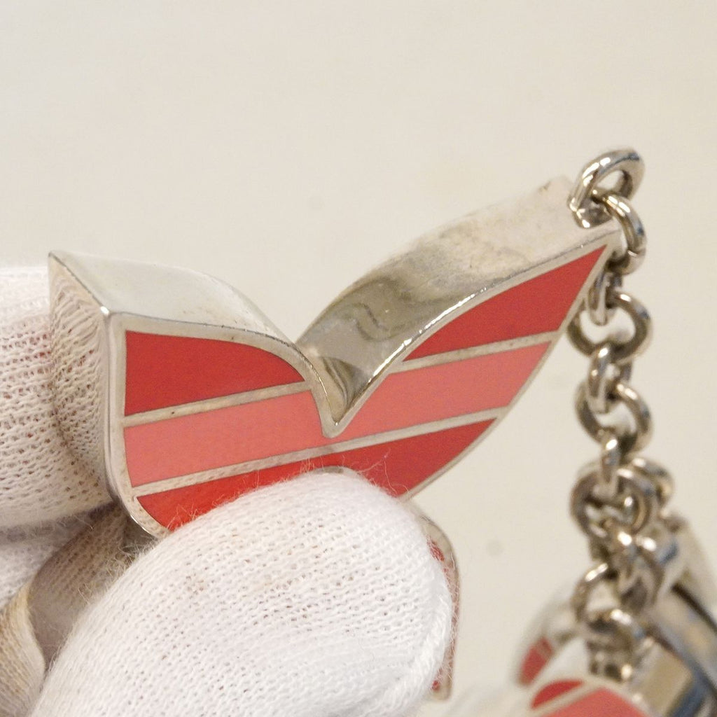 Louis Vuitton Key Holder Charm Monogram Flower Porte Cles Chaine Sweet Stripe — view 5