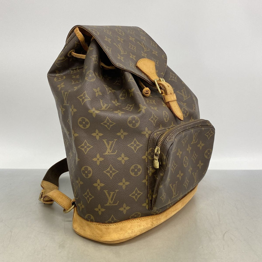 Louis Vuitton Backpack Monogram Montsouris GM Brown — view 2