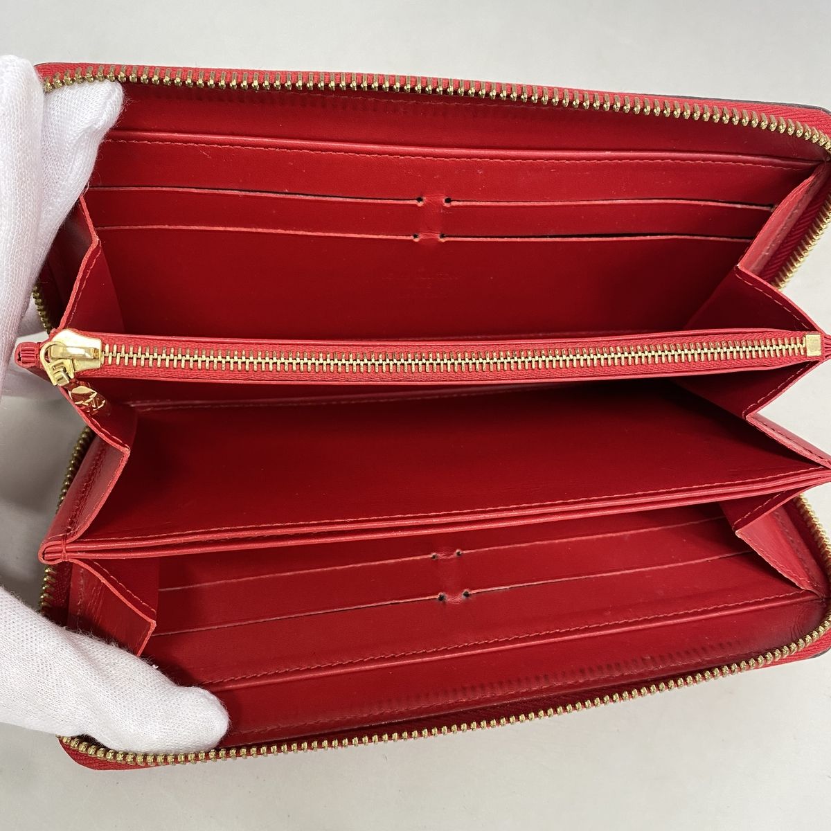Louis Vuitton Wallet Vernis Zippy Cerise — view 3