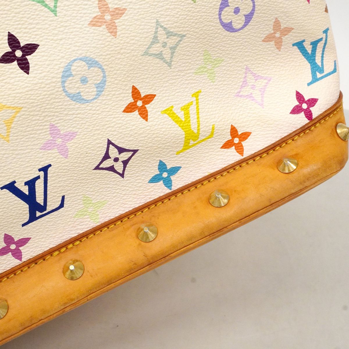 Louis Vuitton Handbag Monogram Multicolor Alma Blanc — view 8