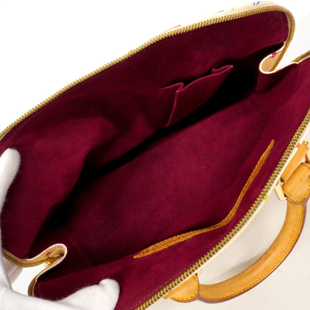 Louis Vuitton Handbag Monogram Multicolor Alma Blanc — view 4