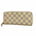 Louis Vuitton Wallet Damier Azur Portefeuille Clemence White