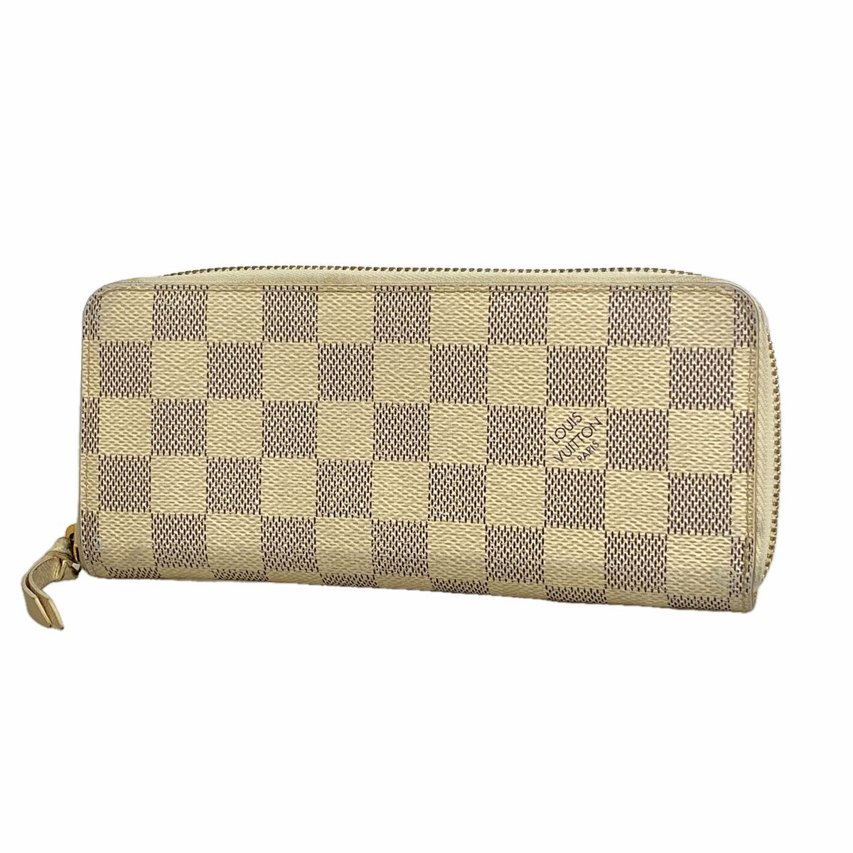 Louis Vuitton Wallet Damier Azur Portefeuille Clemence White