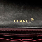 Chanel Shoulder Bag Quilted Lambskin Black Gold — view 5