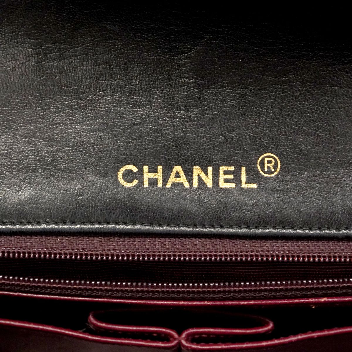 Chanel Shoulder Bag Quilted Lambskin Black Gold — view 5