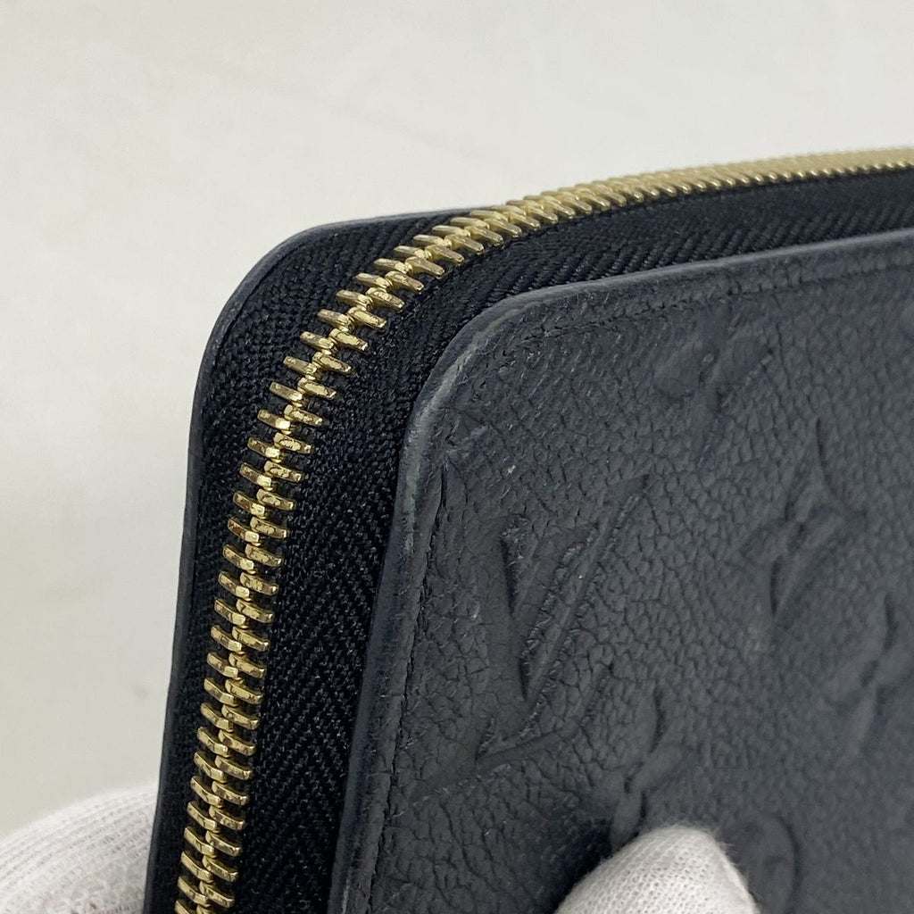 Louis Vuitton Wallet Monogram Empreinte Zippy Noir — view 6