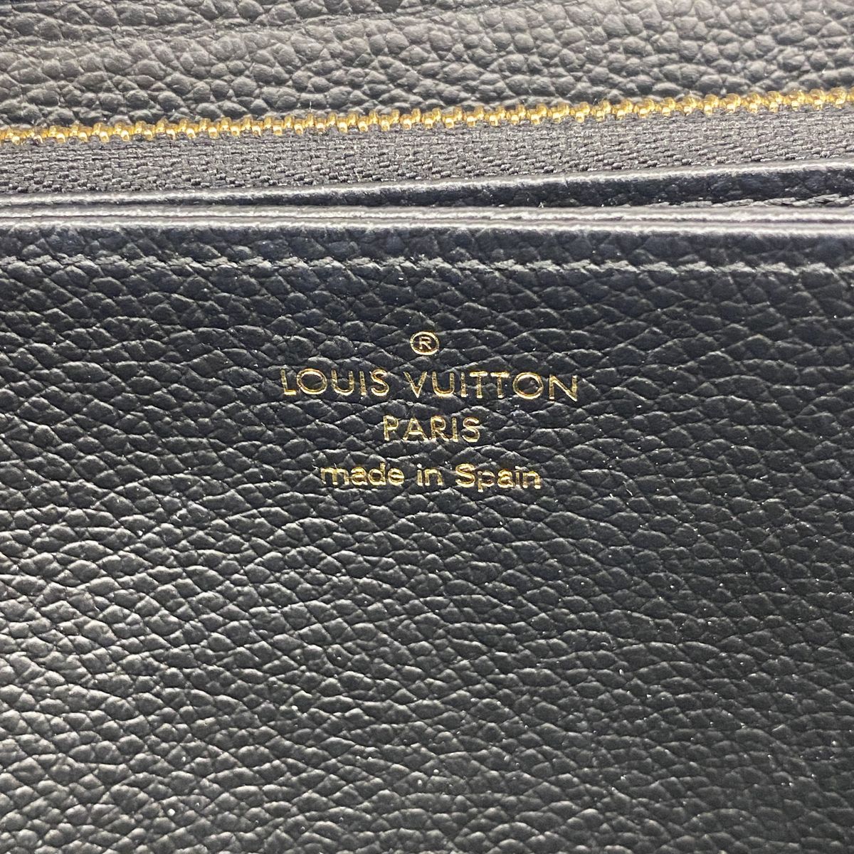 Louis Vuitton Wallet Monogram Empreinte Zippy Noir — view 4