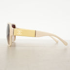 Chanel Sunglasses Acetate Beige Silver Eyewear — view 2