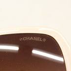 Chanel Sunglasses Acetate Beige Silver Eyewear — view 4