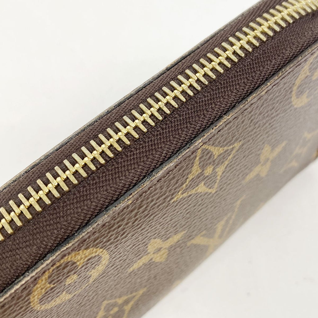 Louis Vuitton Wallet Monogram Portefeuille Clemence Brown Fuchsia — view 8