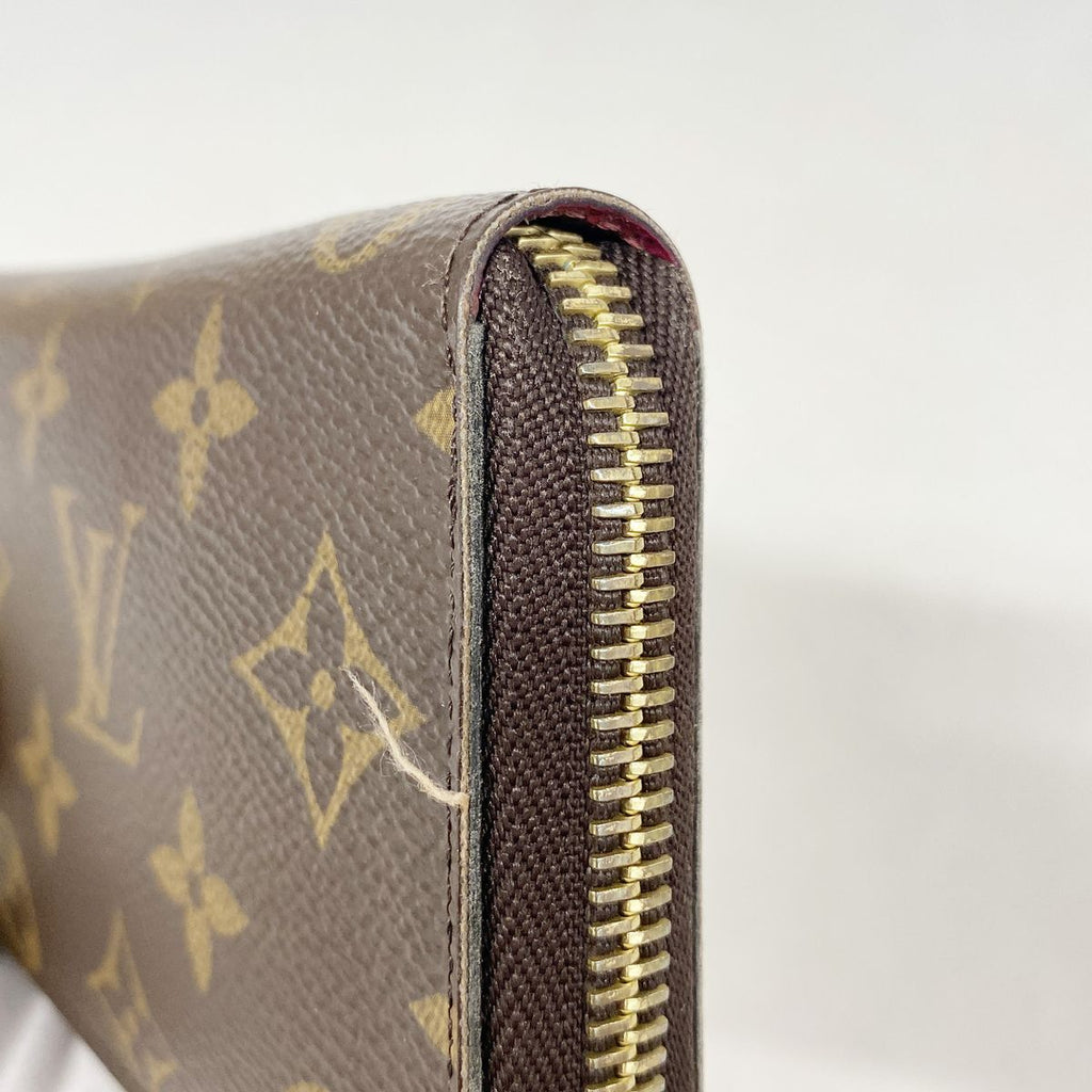 Louis Vuitton Wallet Monogram Portefeuille Clemence Brown Fuchsia — view 6