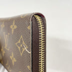 Louis Vuitton Wallet Monogram Portefeuille Clemence Brown Fuchsia — view 6
