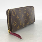 Louis Vuitton Wallet Monogram Portefeuille Clemence Brown Fuchsia — view 2