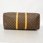 Louis Vuitton Boston Bag Monogram Keepall 55 Brown — view 3