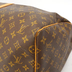 Louis Vuitton Boston Bag Monogram Keepall 55 Brown — view 8