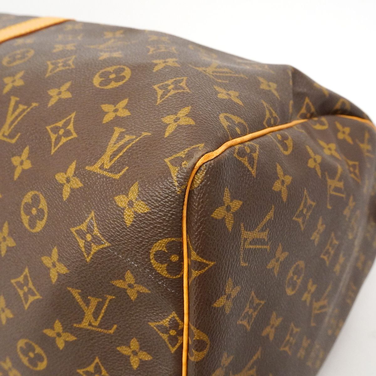 Louis Vuitton Boston Bag Monogram Keepall 55 Brown — view 8