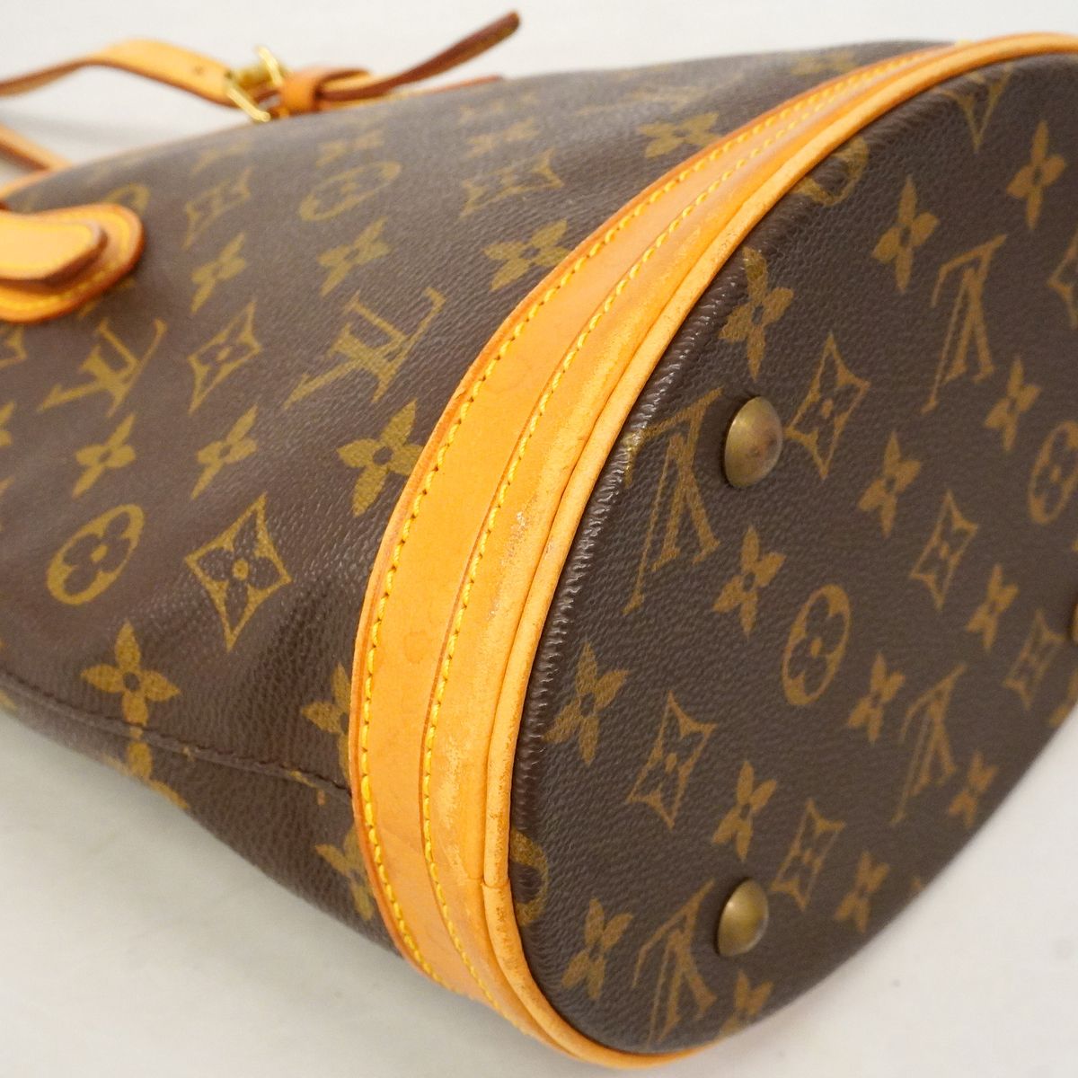 Louis Vuitton Tote Bag Monogram Petite Bucket Brown — view 7