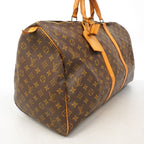 Louis Vuitton Boston Bag Monogram Keepall 55 Brown — view 2