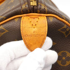 Louis Vuitton Boston Bag Monogram Keepall 55 Brown — view 5