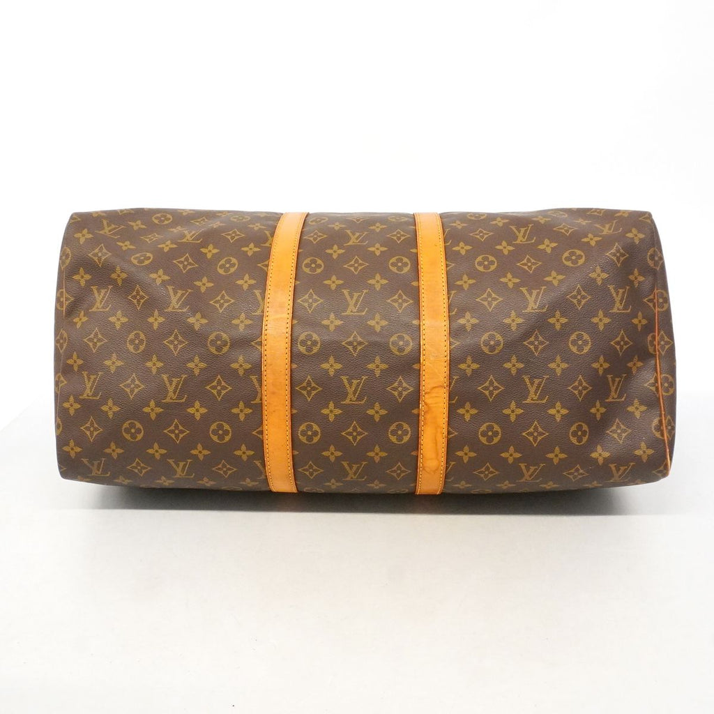 Louis Vuitton Boston Bag Monogram Keepall 55 Brown — view 3