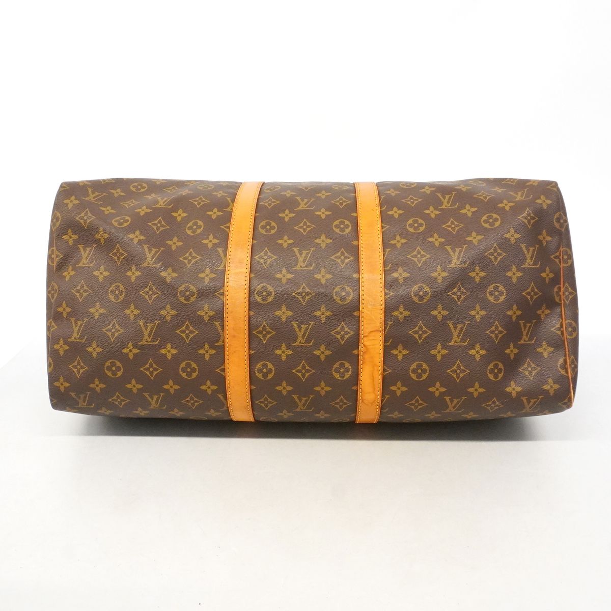 Louis Vuitton Boston Bag Monogram Keepall 55 Brown — view 3
