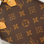 Louis Vuitton Handbag Monogram Petite Sac Plat Brown 2-Way Bag — view 8
