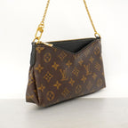 Louis Vuitton Handbag Monogram Pallas Clutch Brown Noir 2-Way — view 2