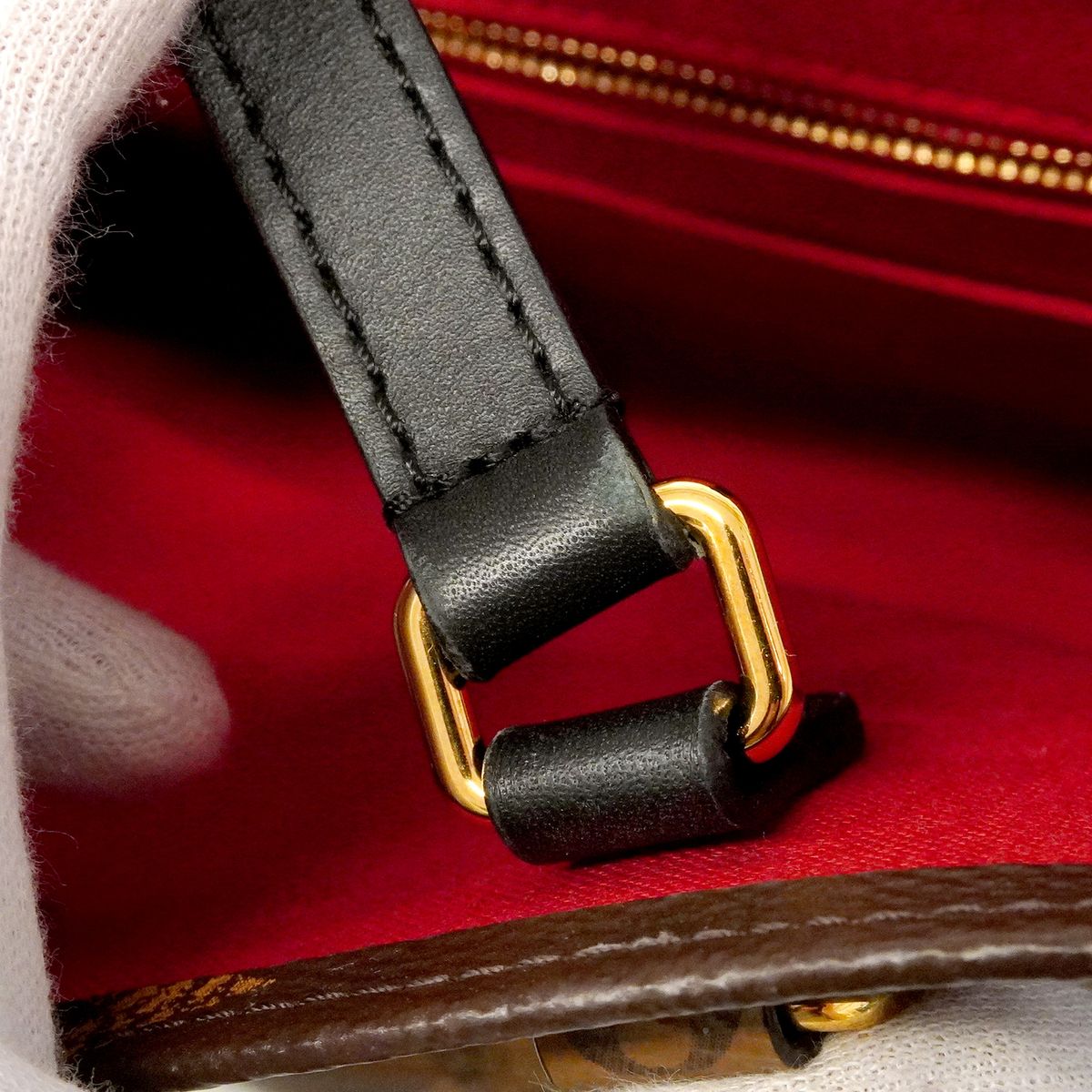Louis Vuitton Tote Bag Monogram Reverse On The Go MM Brown 2-Way — view 7