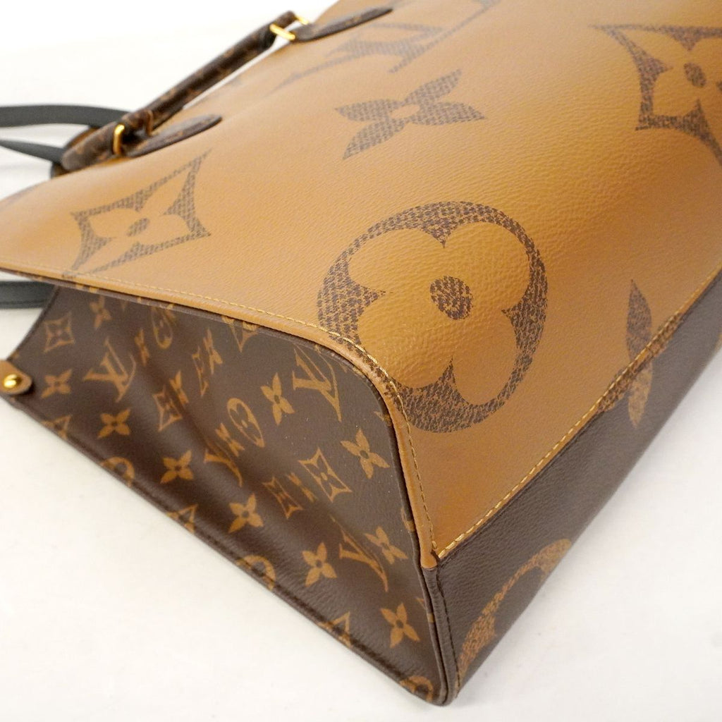Louis Vuitton Tote Bag Monogram Reverse On The Go MM Brown 2-Way — view 6