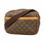 Louis Vuitton Shoulder Bag Monogram Reporter PM Brown
